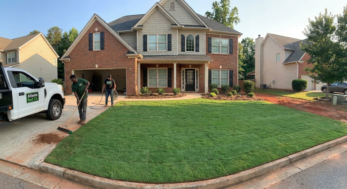 Full Lawn Renovation in Atlanta, Georgia